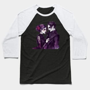 Romantic Goth Couple Baseball T-Shirt